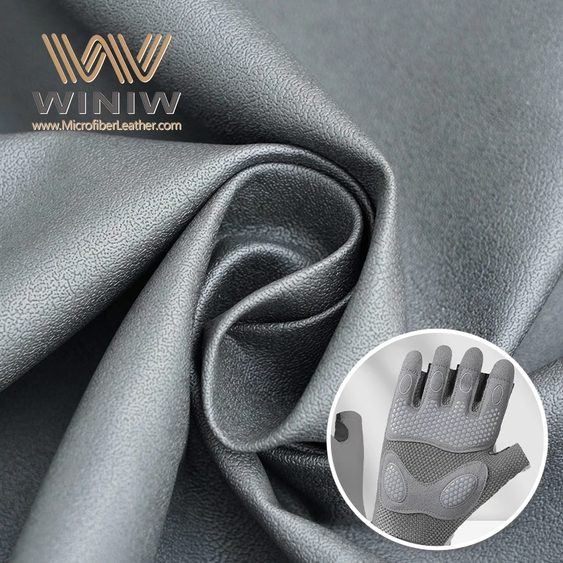 Breathable Vegan Microfiber Leather Material For Sports Gloves