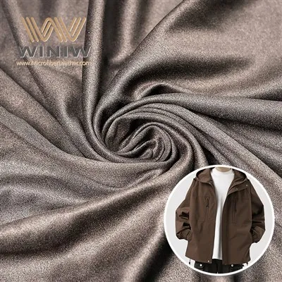 ソフトネスビーガンフェイクレザー衣服用のマイクロファイバー素材